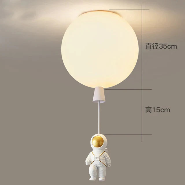 Astronaut Space Ball Ceiling Lamp for Kids Room or Corridor
