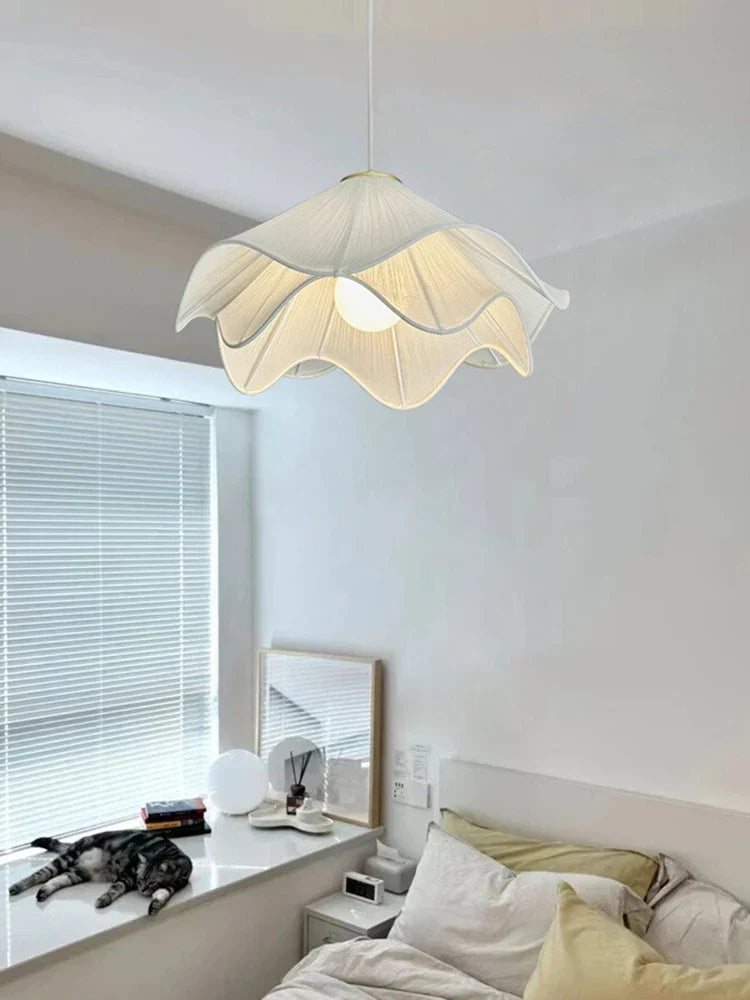 Nordic Simple Cloth Chandelier LED Pendant Light for Living Room & Bedroom
