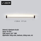 LED Strip Wall Lamp for Living Room Bedroom Ceiling, Modern Minimalist Atmosphere