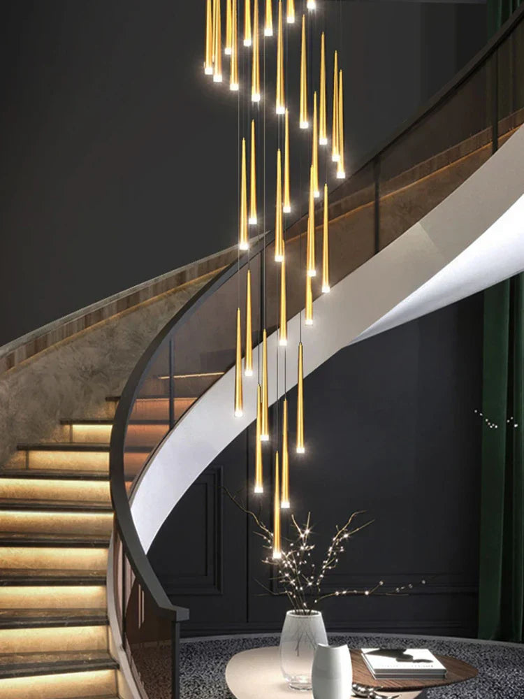 Modern LED Staircase Pendant Chandelier for Living Room Lighting