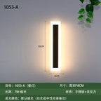 Modern Waterproof LED Wall Lamp for Garden Villa Courtyard Balcony