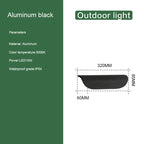 Outdoor LED Wall Sconce in White Aluminum for Porch Entryway