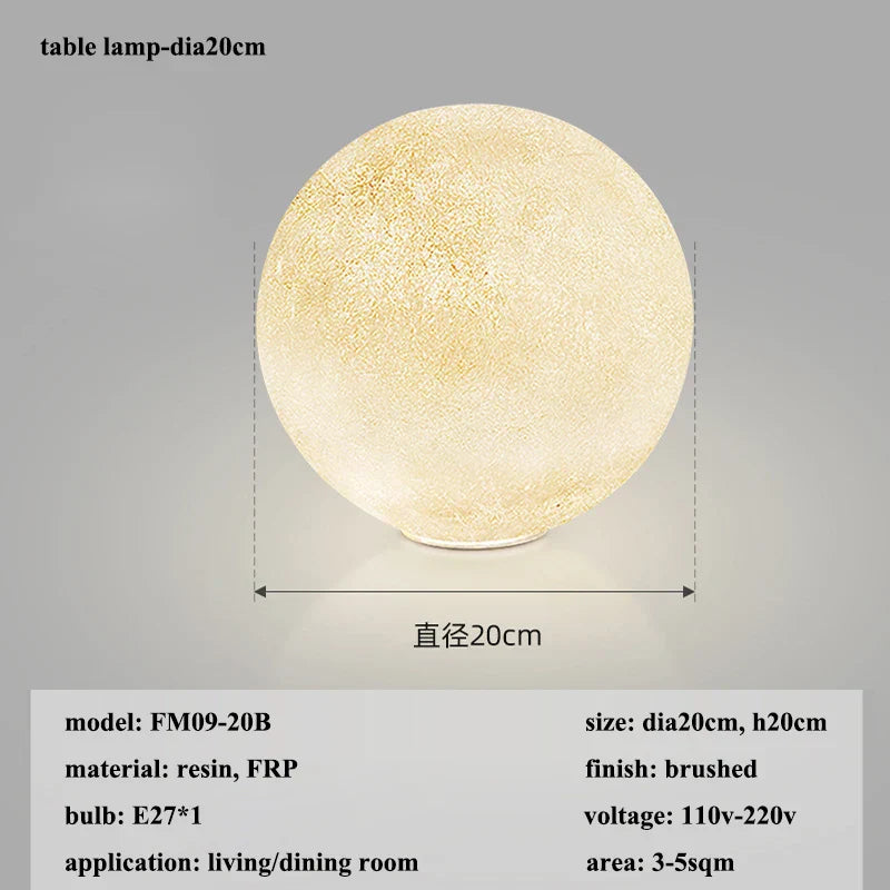 Cream Moon LED Pendant Chandelier: Modern Living Room Kitchen Bedroom Lighting