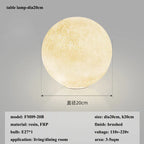 Cream Moon LED Pendant Chandelier: Modern Living Room Kitchen Bedroom Lighting