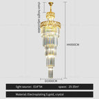 Light Luxury Crystal Chandelier for Elegant Villa Living Room & Hotel Lobby