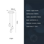 Magnolia Flower G9 LED Chandelier - White Luxury Pendant Light Fixtures