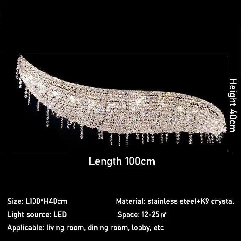 Luxury Crystal Chandelier for Living Room and Villa Hall Lighting