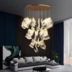 Modern Acrylic Leaf Dimmable LED Chandelier for Luxury Home Decor