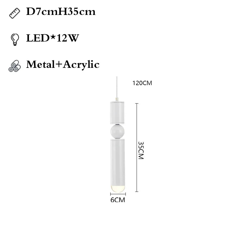 Modern Nordic Villa GU10 Pendant Lights Gold/Chrome/Black Metal Indoor Fixtures