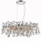 Nordic Chrome Crystal Pendant Lamp for Elegant Home Décor