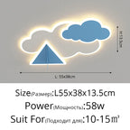 Modern Kids Room Ceiling Chandelier for Bedroom Study Living Room Lighting Fixtures