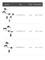 Black LED Chandeliers for Living Dining Bedroom Hall Kitchen: Modern, Simple Indoor Lighting