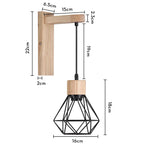 Modern Vintage LED Wall Lamp Bedside Light Fixture Sconce Indoor Lighting Fixture E27