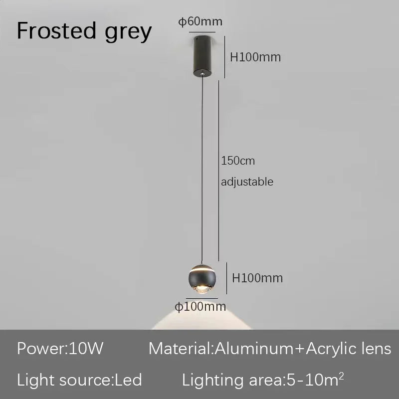 LED Bedside Lifting Chandelier – Modern Minimalist Nordic Pendant Light for Home Décor