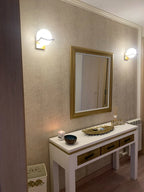 Glass Shade Gold Wall Lamp for Bedroom Loft Design, Up Down Iron LED Wall Lights