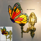 Butterfly Stained Glass Wall Sconces for Home Living Room Bedroom Lighting