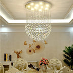 K9 Crystal Ball LED Ceiling Chandelier for Living Dining Room Bedroom Home Decor