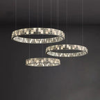 Crystal Lustre Circle Chandelier LED Lights - Modern Luxury Minimalism décor