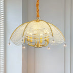 Copper Crystal Chandelier: Luxurious New American French Style Livingroom Lighting