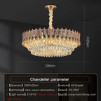 Crystal Chandelier: Elegant & Modern Bedroom & Living Room Lighting
