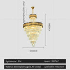 Crystal Chandelier: Modern Luxury for Duplex Villa, Hotel, Club, and Banquet Hall