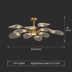 Modern LED Chandelier for Living Room, Bedroom, Dining and Study Room