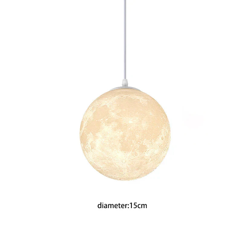 Moon Medal LED Pendant Light – Modern Indoor Hanging Lamp for Home Decor