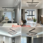 Nordic Designer Aluminum LED Chandelier for Living Room Dining Table by Afralia™