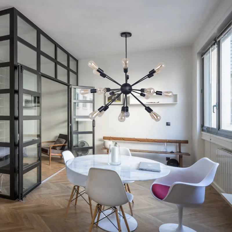 Gold Satellite Pendant LED Ceiling Lamp for Modern Living Room & Kitchen Decor