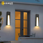 LED Black Outdoor Wall Lamp for Patio Entryway and Garden Lighting