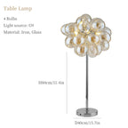 Glass Ball Chandelier: Modern Color Pendant Light for Living Room Decor