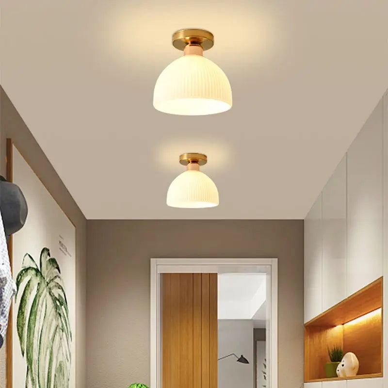 Nordic Acrylic Chandelier LED Ceiling Lamp for Aisle Corridor Balcony, E27 Fixtures