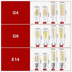 LED Corn Bulb 10pcs 220V G4 G9 E14 SMD2835 No Flicker Chandelier Light