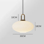 Glass Stripe LED Pendant Lights for Stylish Indoor Home Decor