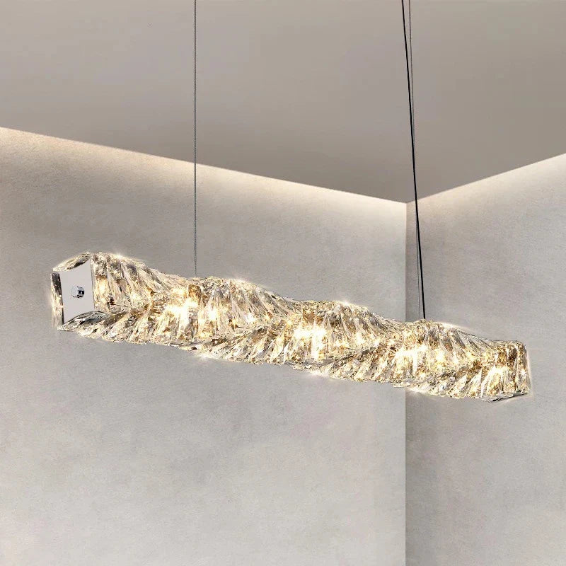 Elegant Crystal Pendant Chandelier for Modern Dining Rooms