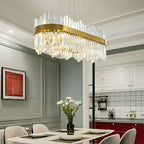 Shiny Crystal Chandelier Dimmable LED Luxury Ceiling Light