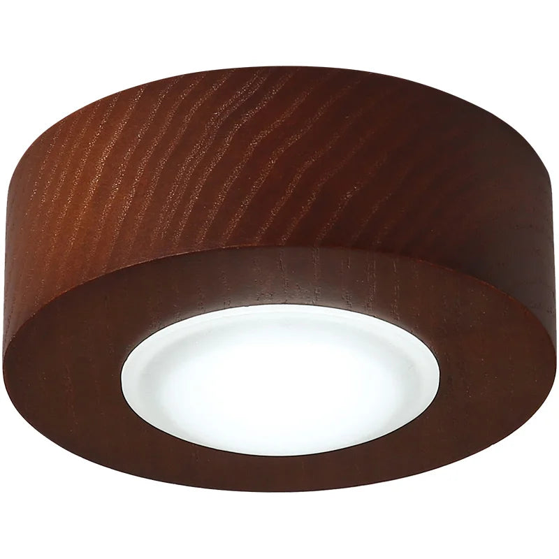 Nordic Wooden Ceiling Lamps - Acrylic LED Lighting for Home Decor