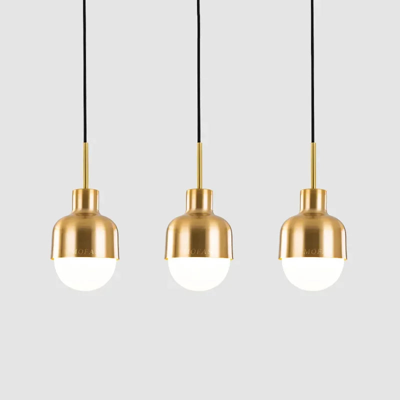 Gold Iron Pendant Light for Kitchen Dining Room Restaurant Decor