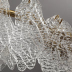 Wavy Copper Chandelier: Light Luxury for Living Room, Study, Bedroom