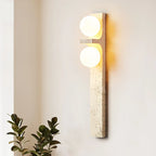 Nordic Brass Marble Wall Sconce for Modern Indoor Lighting