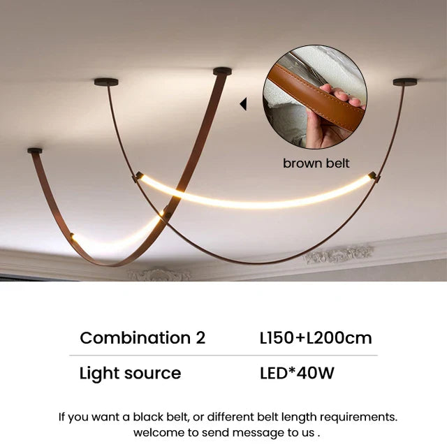 Designer LED Tube Suspension Chandelier for Living Room and Bar
