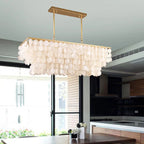 Modern Scandinavian Shell Chandelier for Dining & Living Room