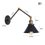 Modern Minimalist Adjustable Long Arm Wall Sconce for Living Room, Dining Room