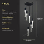 Crystal Bubble Chandelier Pendant Light - Modern Staircase Hanging Fixture