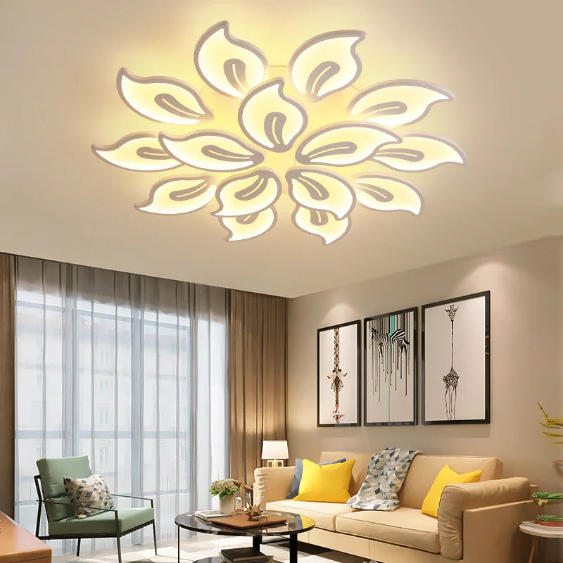 Modern LED Ceiling Light for Living Room, Bedroom, Study Room - Acrylic Chandelier Lamp Fixtures