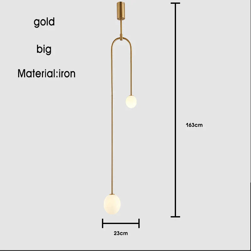 Black & Gold Minimalist Iron Chandelier - Modern Nordic Design Lighting