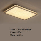 Crystal Round Ceiling Lamp Elegant LED Lighting for Bedroom & Living Room