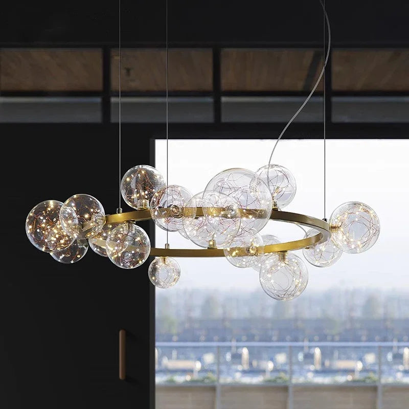 Nordic Pendant Chandelier: Elegant Ceiling and Dining Room Lighting
