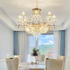 Crystal Luxury Chandelier for European Style Living Room, Bedroom, and Stairwell
