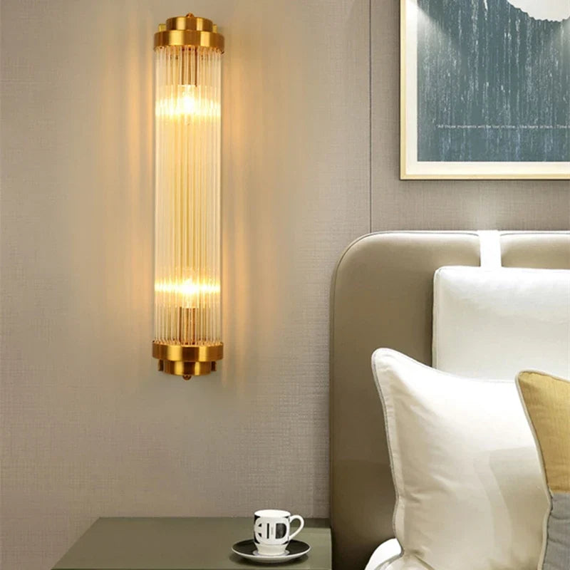 Gold Crystal Bracket Light: Stylish Lighting Fixtures for Home Wall Decor